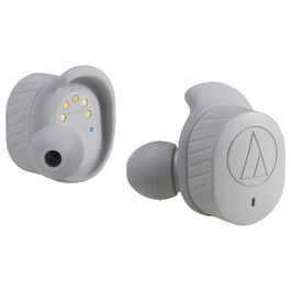 Audio-Technica ATH-SPORT7TW Auriculares Inalámbricos True Wireless Deportivos Resistentes al Sudor Agua Gris