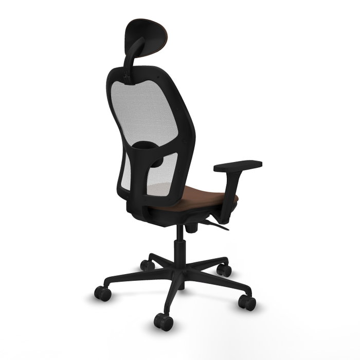 PIQUERAS Y CRESPO Silla de oficina Jorquera Marrón y Blanco