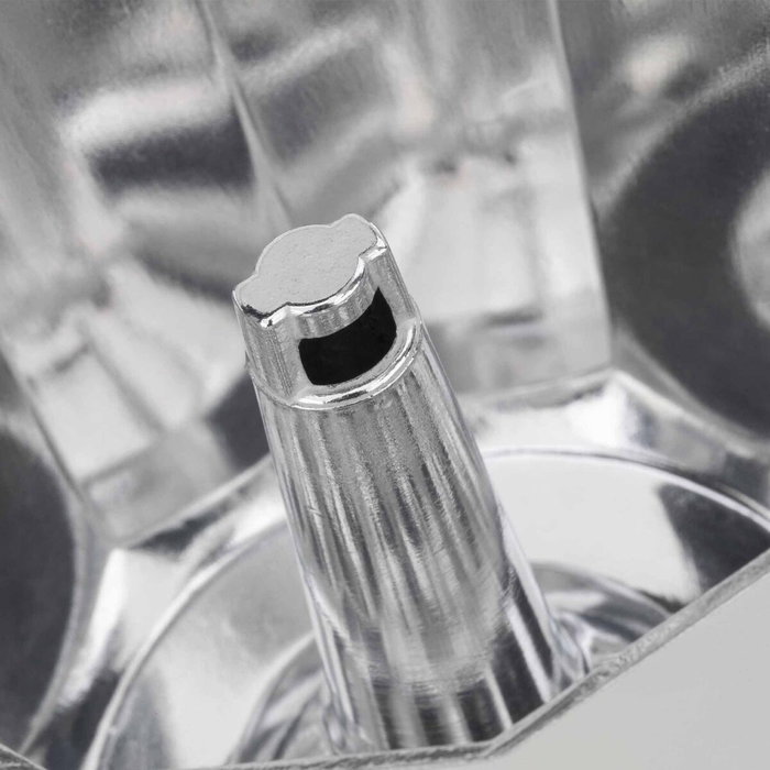 Cafetera Italiana JATA HCAF2406 Crema Aluminio 6 Tazas