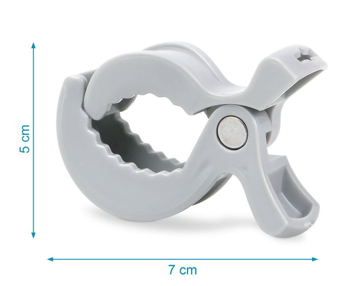 KioKids Pinzas para Muselinas Gris X4