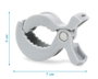 KioKids Pinzas para Muselinas Gris X4