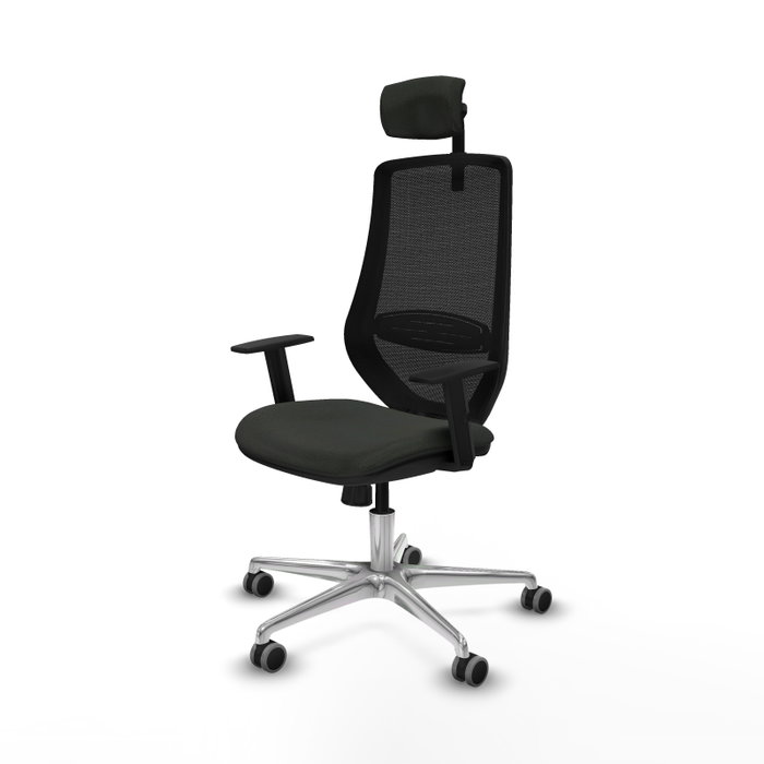 PIQUERAS Y CRESPO Silla de oficina Mardos con mecanismo Sincro, Negro