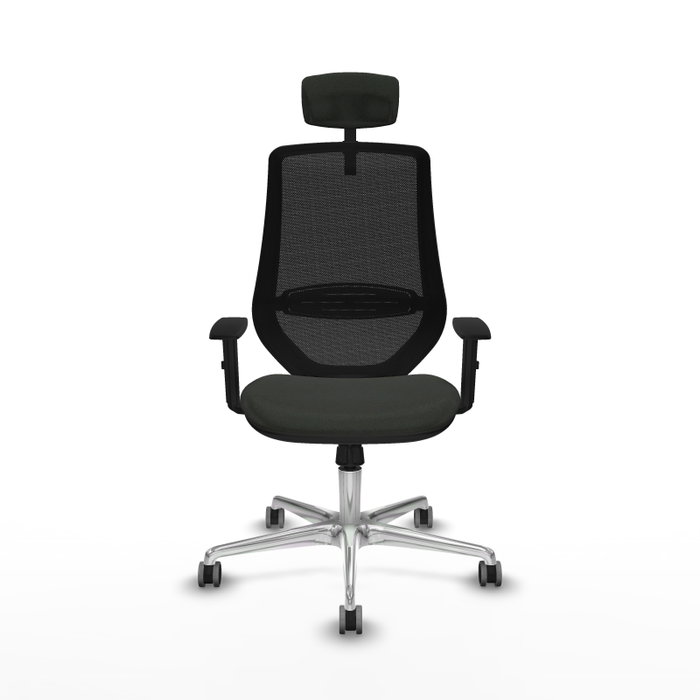 PIQUERAS Y CRESPO Silla de oficina Mardos con mecanismo Sincro, Negro