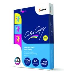 Color Copy Papel Reprográfico A3 200g/m² Satinado Blanco Paquete de 250 Hojas (Set de 4)