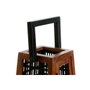 DKD Home Decor Portavelas de Mango y Metal Negro y Natural 15x15x26 cm