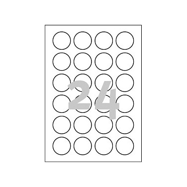 AVERY Zweckform Etiquetas L3415-100 blancas 40,0 x 40,0 mm