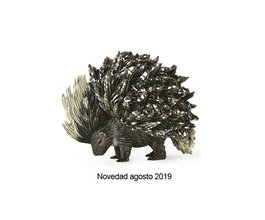 Collecta Puercoespín de Cresta India - 88859 - Figura de Juguete Pintada a Mano para Niños +3 Años