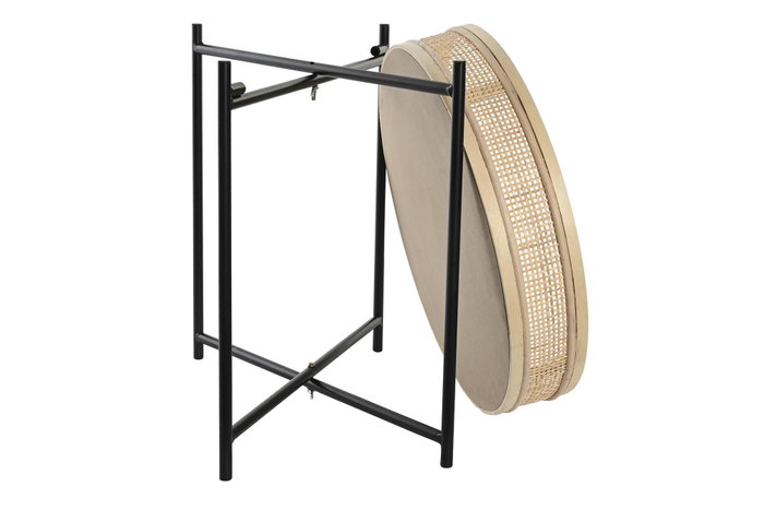 DKD Home Decor Macetero de Ratán y Metal Natural 43x43x46 cm DKD Home Decor Macetero de Ratán y Metal Natural 43x43x46 cm