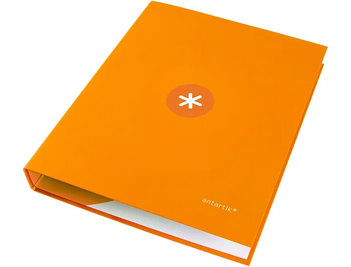 Antartik Carpeta A4 Forrada 4 Anillas 25 mm Redondas Color Mostaza