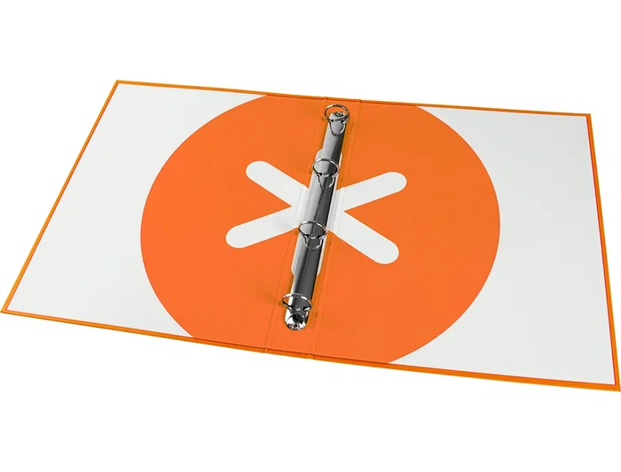 Antartik Carpeta A4 Forrada 4 Anillas 25 mm Redondas Color Mostaza