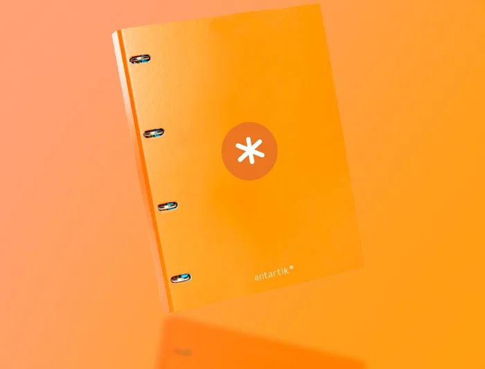 Antartik Carpeta A4 Forrada 4 Anillas 25 mm Redondas Color Mostaza