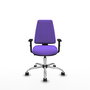 PIQUERAS Y CRESPO Silla de oficina Elche Lila con Brazos 1D