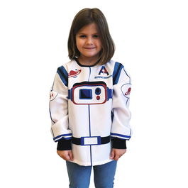 DEQUBE Disfraz De Astronauta Unisex Unitalla 3-7 Años Alta Calidad Juego Simbólico Creatividad Imaginación Fácil Poner Velcro