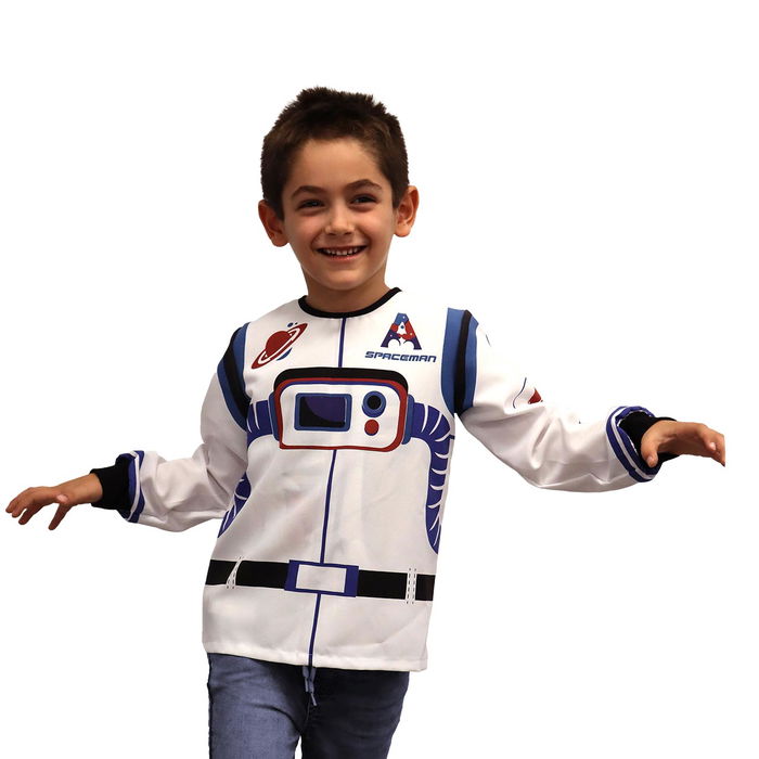 DEQUBE Disfraz De Astronauta Unisex Unitalla 3-7 Años Alta Calidad Juego Simbólico Creatividad Imaginación Fácil Poner Velcro