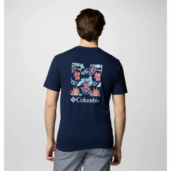 Camiseta de Manga Corta Hombre Columbia North Cascades™ Sleeve Azul oscuro