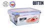 Quttin Fiambrera Rectangular Hermética 26 x 22 cm 3.5 L (3 Unidades)