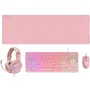 Mars gaming Pack Gaming MCP-RGB3 4 En 1: Teclado TKL H-Mech RED, Ratón RGB Flow 3200 DPI, Auriculares FRGB Rainbow y Alfombrilla XXL Antideslizante