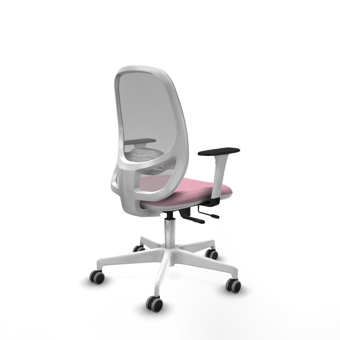 PIQUERAS Y CRESPO Silla de oficina Cilanco Rosa y Gris