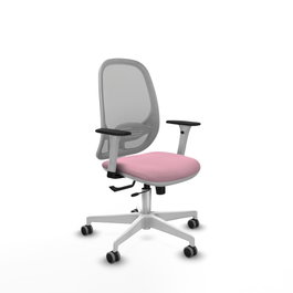 PIQUERAS Y CRESPO Silla de oficina Cilanco Rosa y Gris