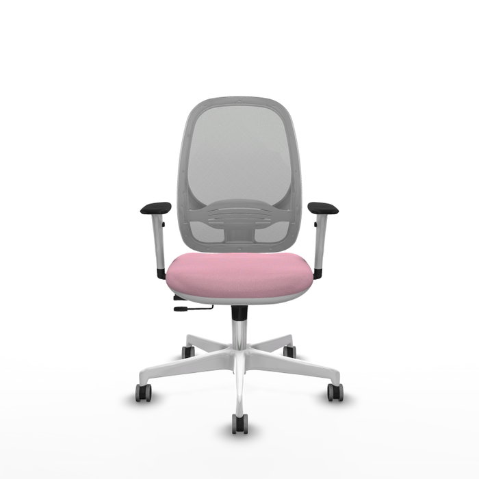PIQUERAS Y CRESPO Silla de oficina Cilanco Rosa y Gris