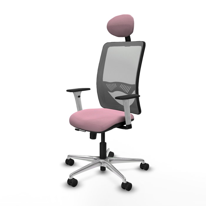 PIQUERAS Y CRESPO Silla de oficina Zulema Rosa y Gris PIQUERAS Y CRESPO Silla de oficina Zulema Rosa y Gris