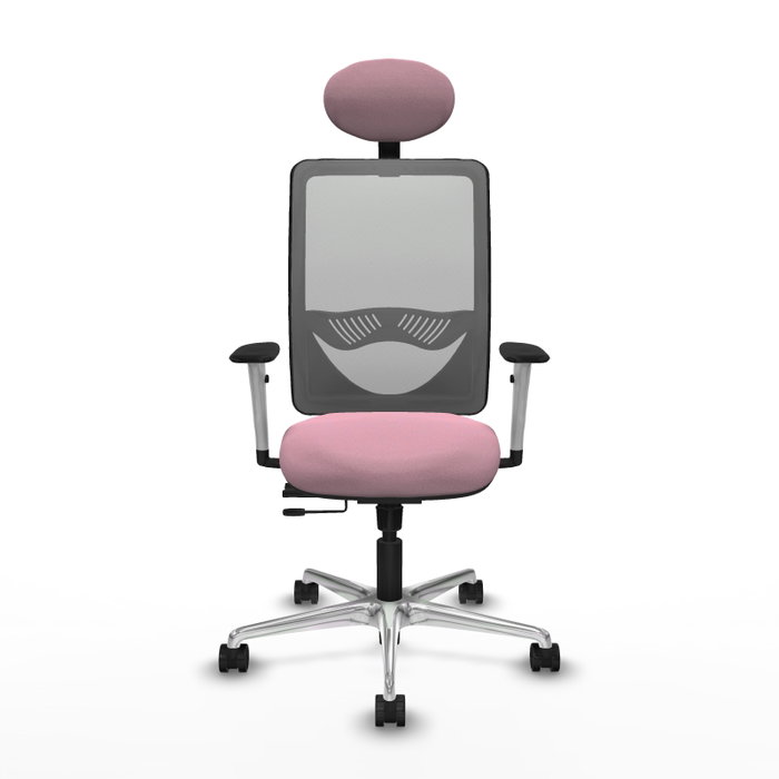 PIQUERAS Y CRESPO Silla de oficina Zulema Rosa y Gris PIQUERAS Y CRESPO Silla de oficina Zulema Rosa y Gris