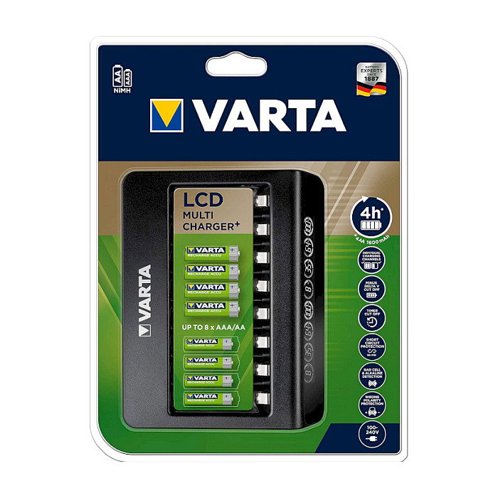 Varta LCD Multi Charger+ Cargador Pilas AA AAA NiMH