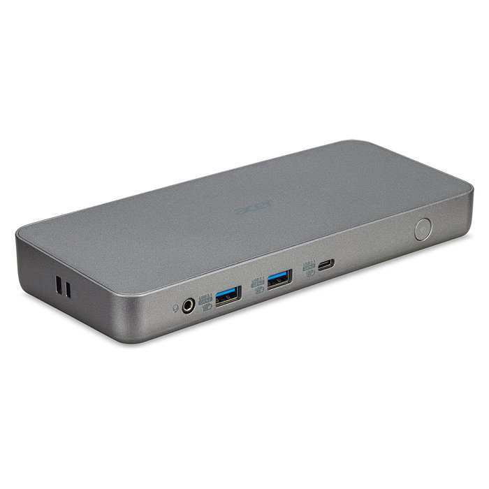 Acer D501 Docking Station USB-C - 4K Ultra HD, HDMI 2.0, DisplayPort 1.4, Ethernet LAN 1000 Mbit/s, USB 3.2, Para Chromebook