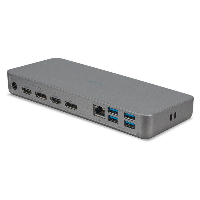 Acer D501 Docking Station USB-C - 4K Ultra HD, HDMI 2.0, DisplayPort 1.4, Ethernet LAN 1000 Mbit/s, USB 3.2, Para Chromebook