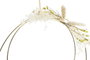 DKD Home Decor Decoración Colgante de Fibra y Metal Beige 30x2,5x75 cm