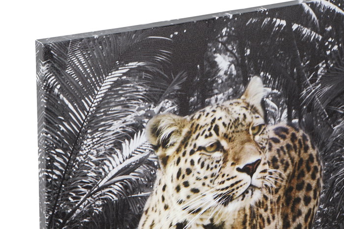DKD Home Decor Cuadro Lienzo MDF 50x1,8x70 Leopardo Surtido de 4