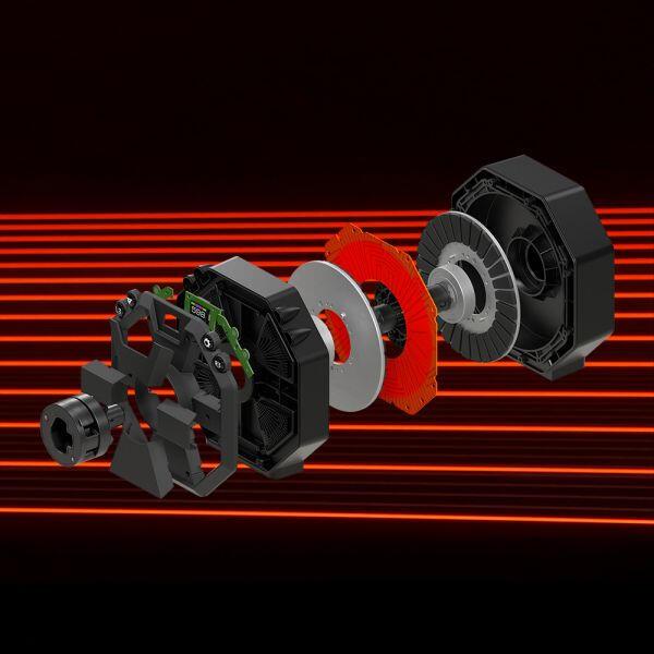 Thrustmaster T598-P Volante y Pedales Negro, Rojo