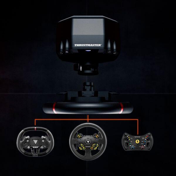 Thrustmaster T598-P Volante y Pedales Negro, Rojo