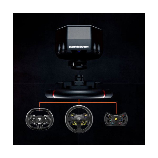 Thrustmaster T598P Volante y Pedales Negro, Rojo