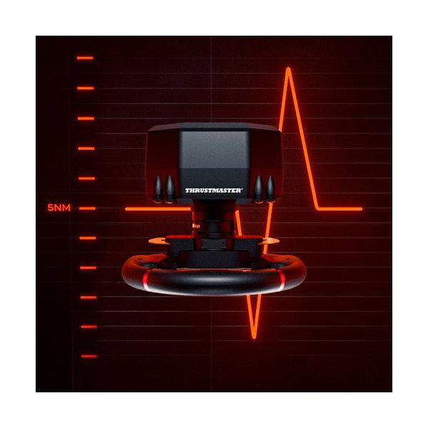 Thrustmaster T598P Volante y Pedales Negro, Rojo