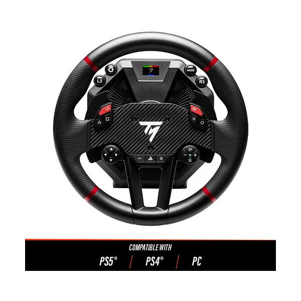 Thrustmaster T598P Volante y Pedales Negro, Rojo