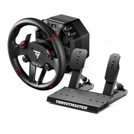 Thrustmaster Volante + Pedales T598 USB Negro Rojo para PC, PlayStation 4, PlayStation 5