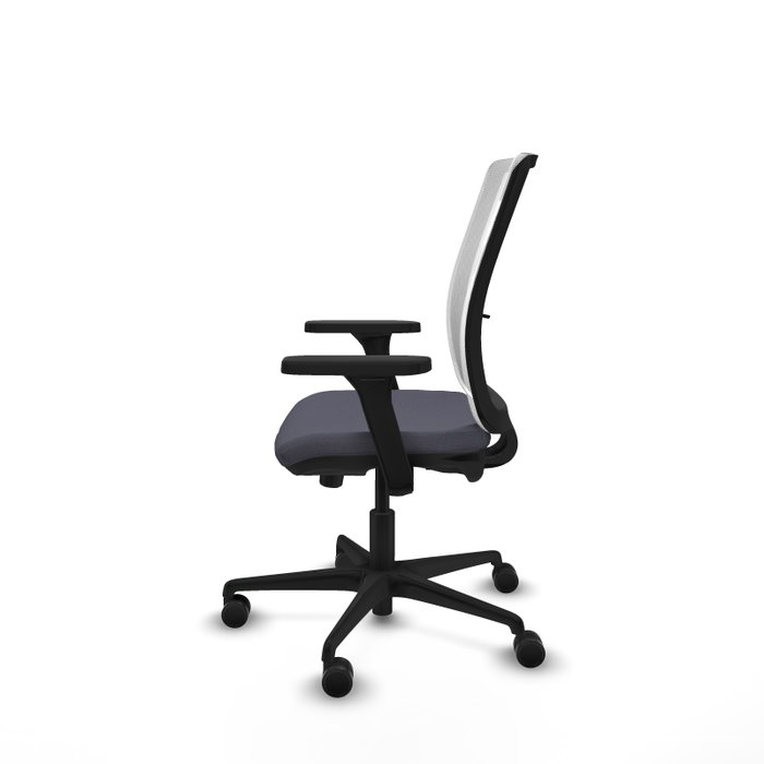 PIQUERAS Y CRESPO Silla de oficina Haches con mecanismo Sincro/Traslack, Gris oscuro y Blanco PIQUERAS Y CRESPO Silla de oficina Haches con mecanismo Sincro/Traslack, Gris oscuro y Blanco