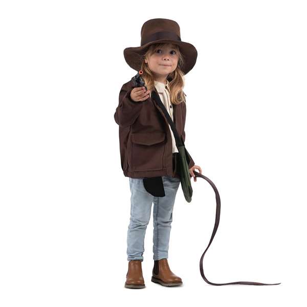 My Other Me Disfraz Arqueólogo/a Sombrero, Chaqueta, Camisa, Cinturón, Pistolera, Pistola, Látigo y Bolsa Talla 3-5 Años