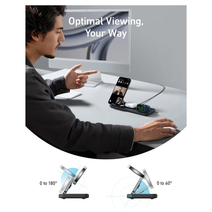 Anker MagGo Cargador Inalámbrico Magnético 15W PowerIQ Pad Negro