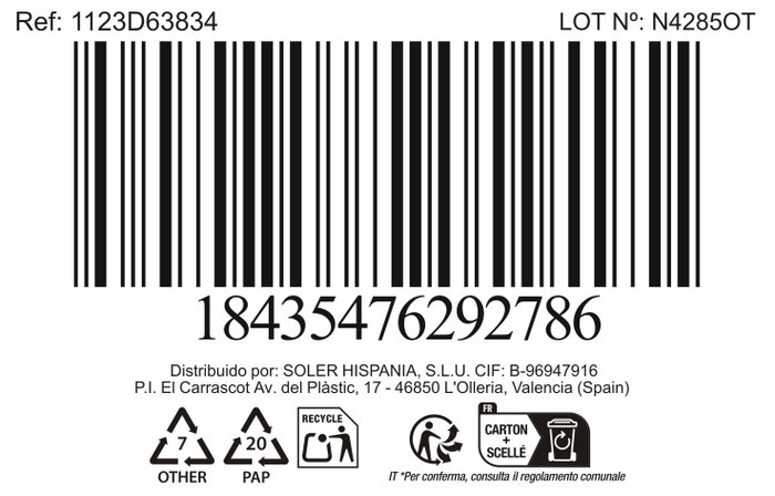 La Mediterranea Copa Coñac Bois 500ml (Pack de 32 Unidades)