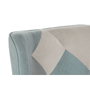 DKD Home Decor Set de 2 Sillones de Lino y Hevea Patchwork Verde Menta