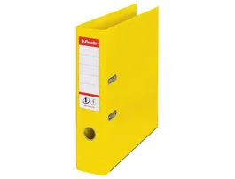 Esselte VIVIDA Archivador de Palanca Nº1 DIN A4, Cartón Forrado, Lomo 75 mm, Color Albaricoque/Amarillo Vivo