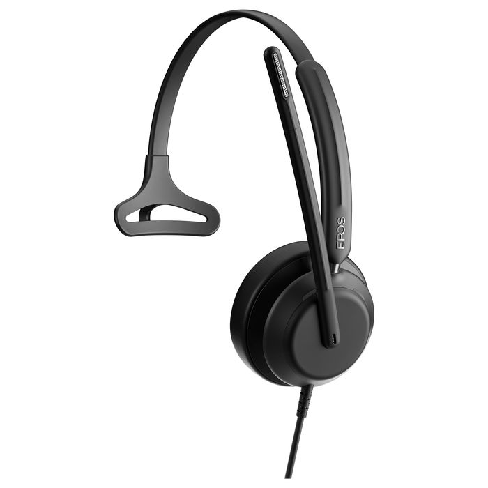 EPOS IMPACT 730T Auricular USB-C Diadema Monoaural Negro para MS Teams, Llamadas y Música, Micrófono Boom Plegable y MEMS, 1.8 m Cable