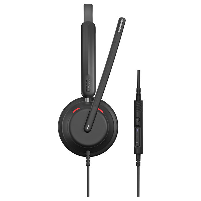 EPOS IMPACT 730T Auricular USB-C Diadema Monoaural Negro para MS Teams, Llamadas y Música, Micrófono Boom Plegable y MEMS, 1.8 m Cable