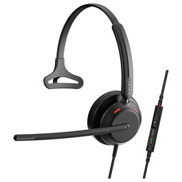 EPOS IMPACT 730T Auricular USB-C Diadema Monoaural Negro para MS Teams, Llamadas y Música, Micrófono Boom Plegable y MEMS, 1.8 m Cable