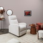 Home Deco Factory Sillón Reclinable Scott Beige Colección Cocooning