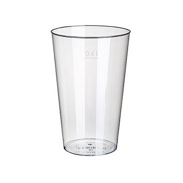 STARPAK Vasos desechables de 0,4 l y 9 cm glasklar STARPAK Vasos desechables de 0,4 l y 9 cm glasklar