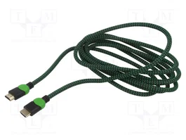 SAVIO Cable HDMI 2.0 de 3m Negro-Verde
