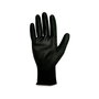 Juba Guante Keep Safe de Poliéster con Palma de Poliuretano, Negro, Talla 7 S